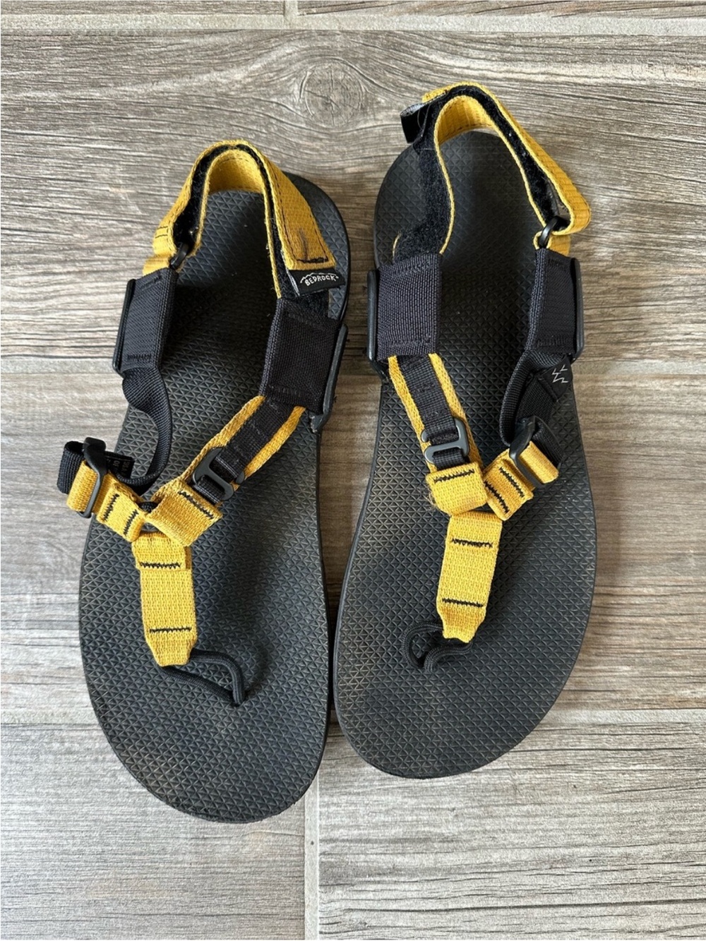 Bedrock Sandals Cairn 3D Evo Sz Men's 8 Black Yellow